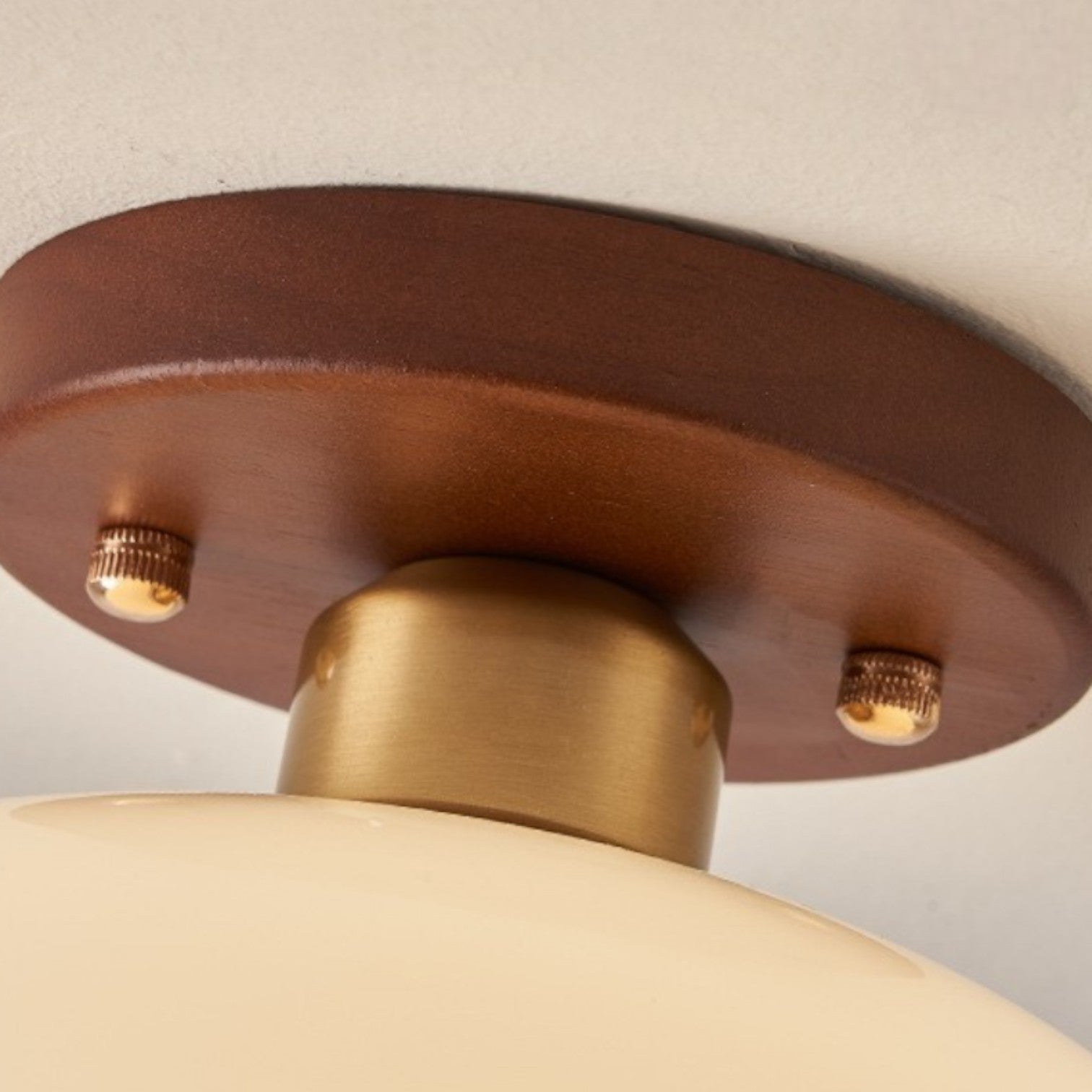 Fransk Bauhaus-loftslampe i creme