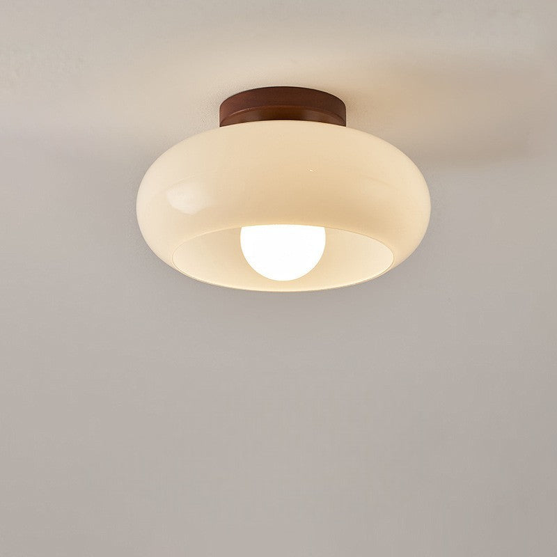 Fransk Bauhaus-loftslampe i creme