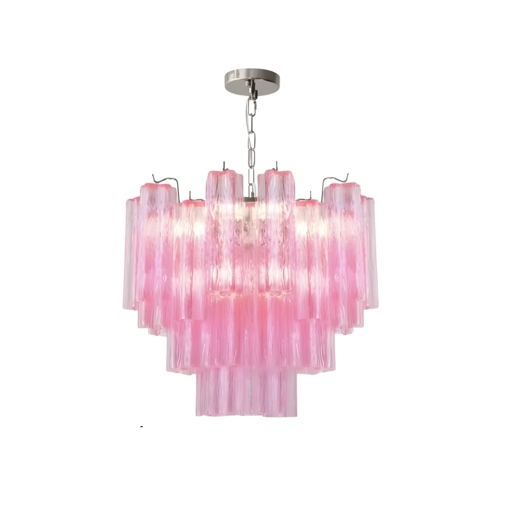 Lysekrone i fransk glas