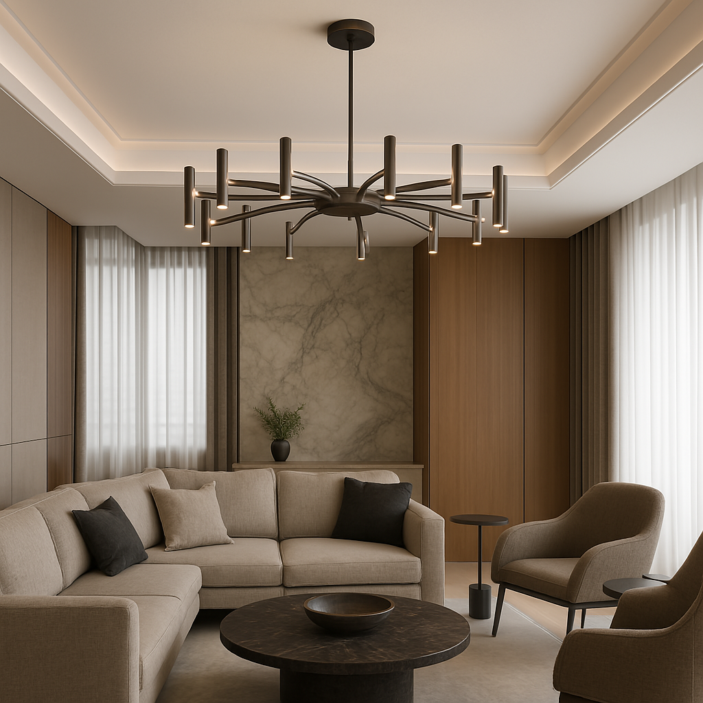 12 hoveder moderne lysekrone