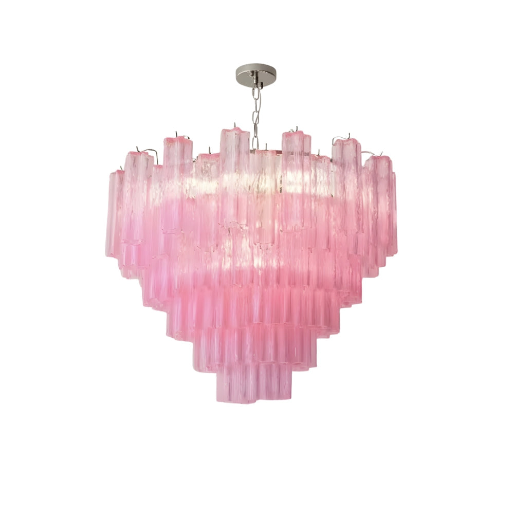 Lysekrone i fransk glas