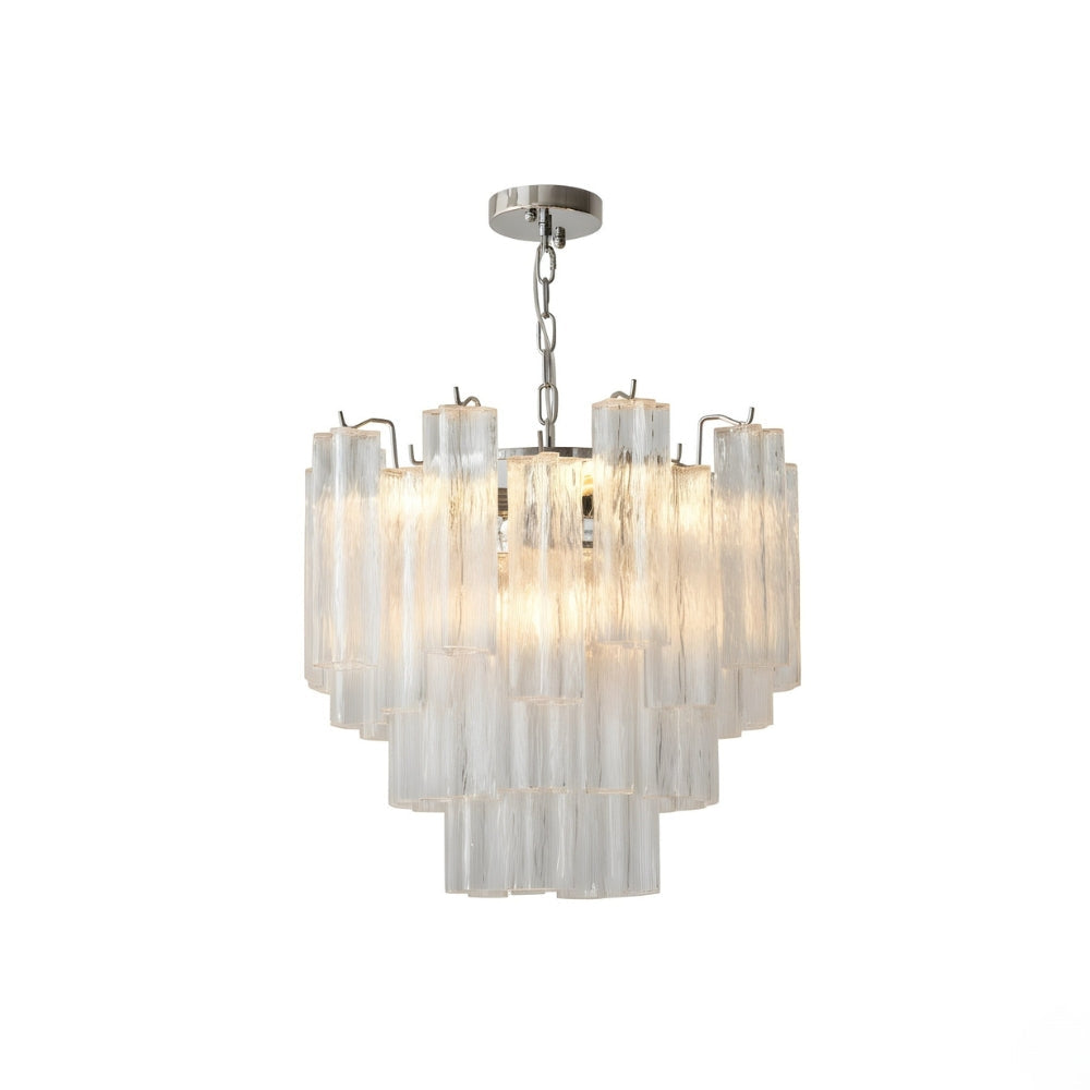 Lysekrone i fransk glas