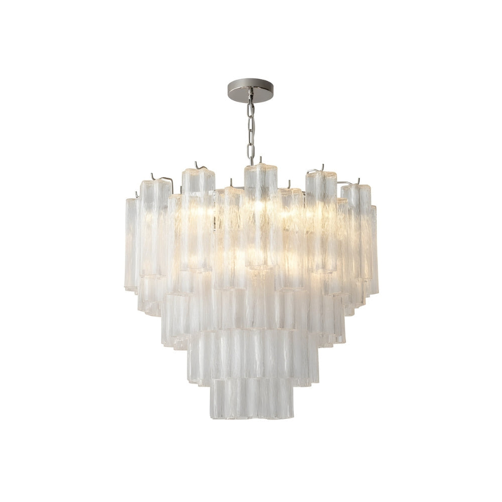 Lysekrone i fransk glas