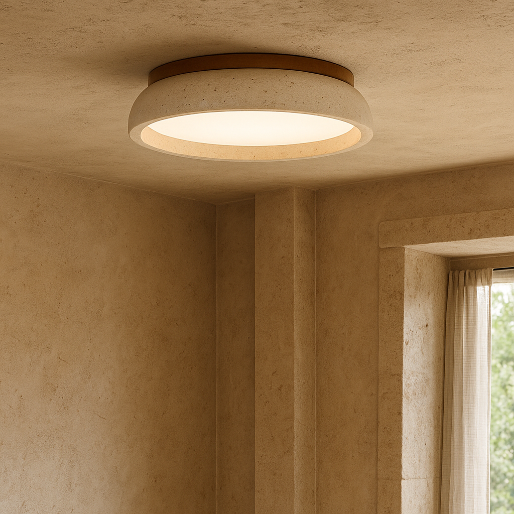 Piedra loftslampe i travertin