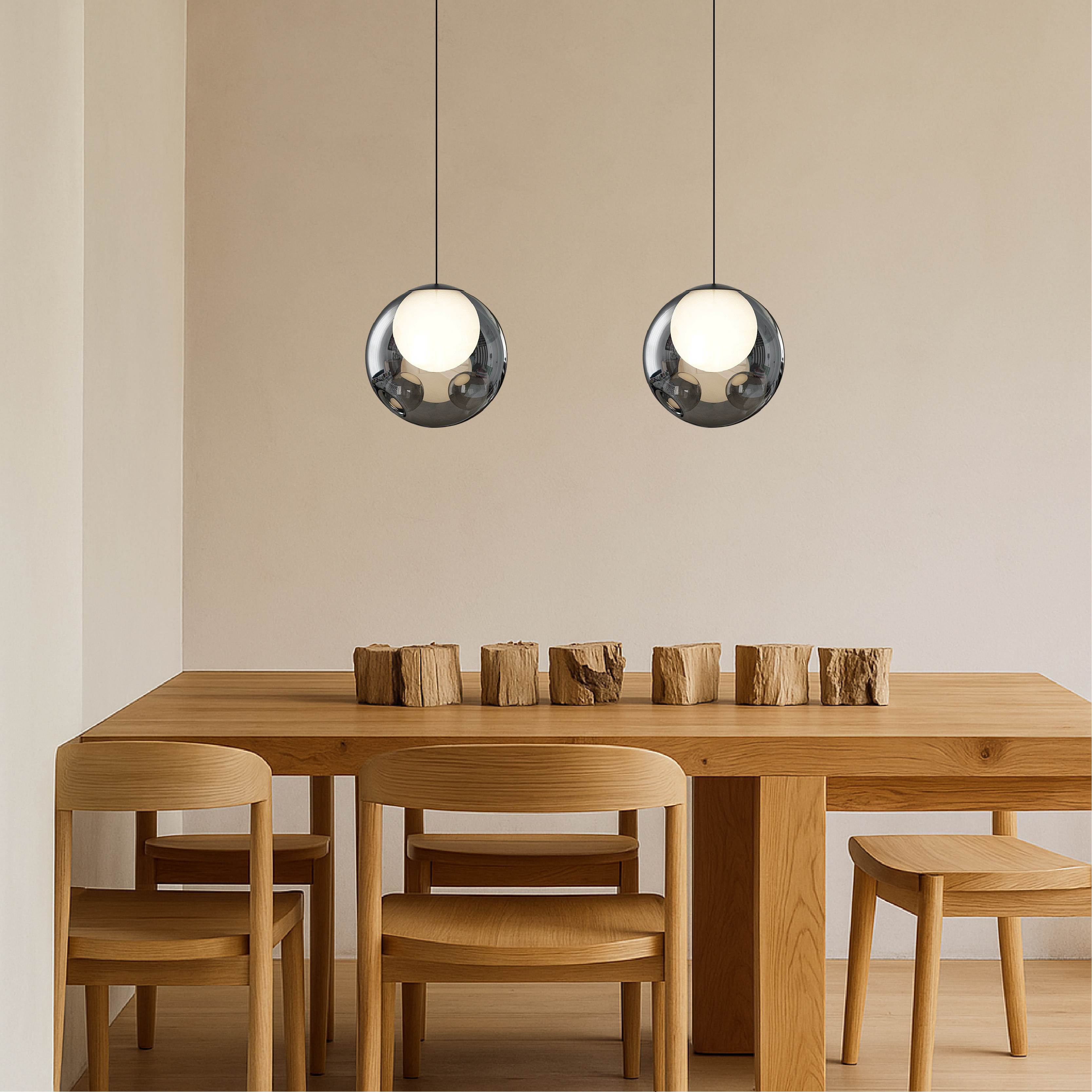 Italiensk pendel i glas