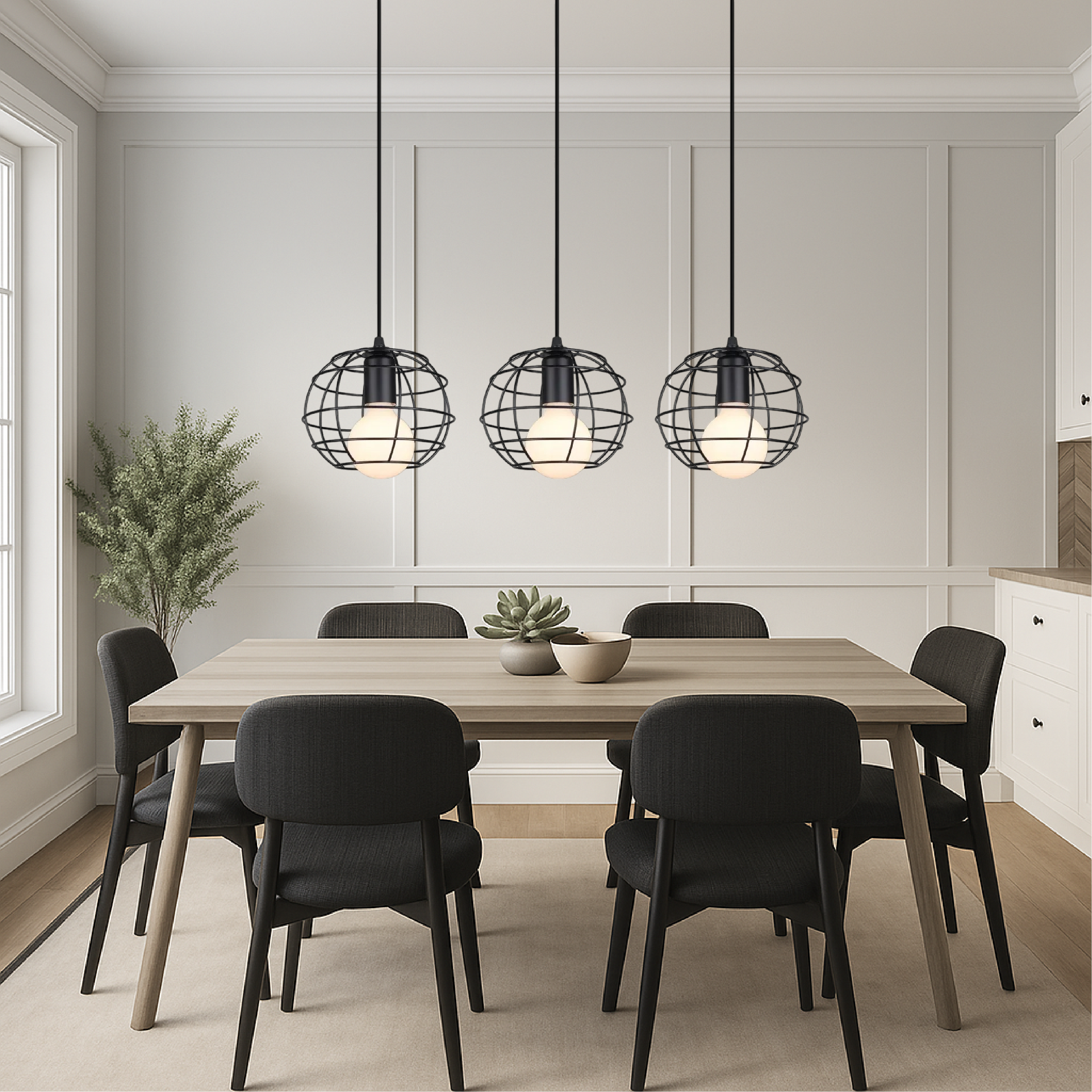 Spisebord Nuos pendel med 3 hoveder