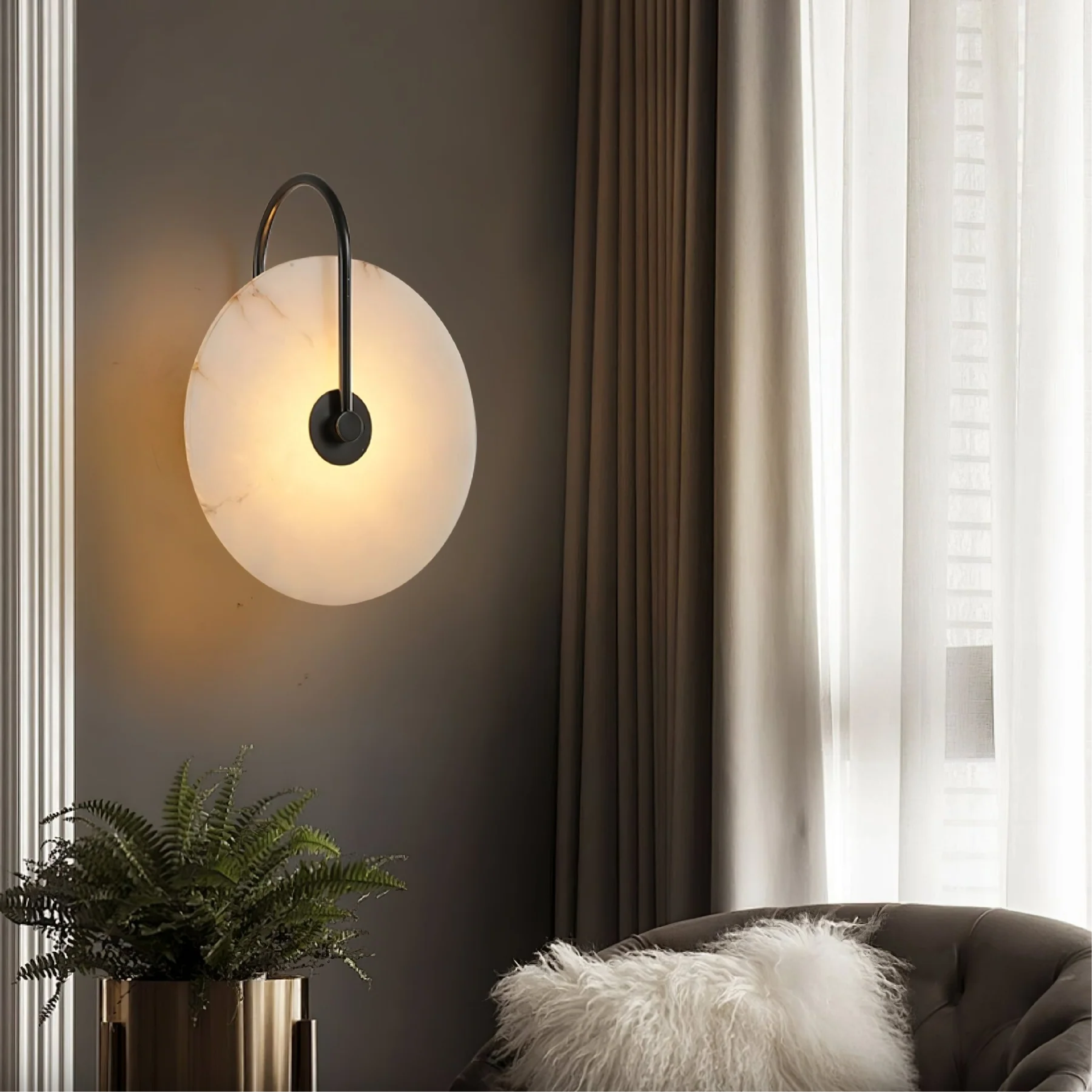 Alab Marble LED-væglampe