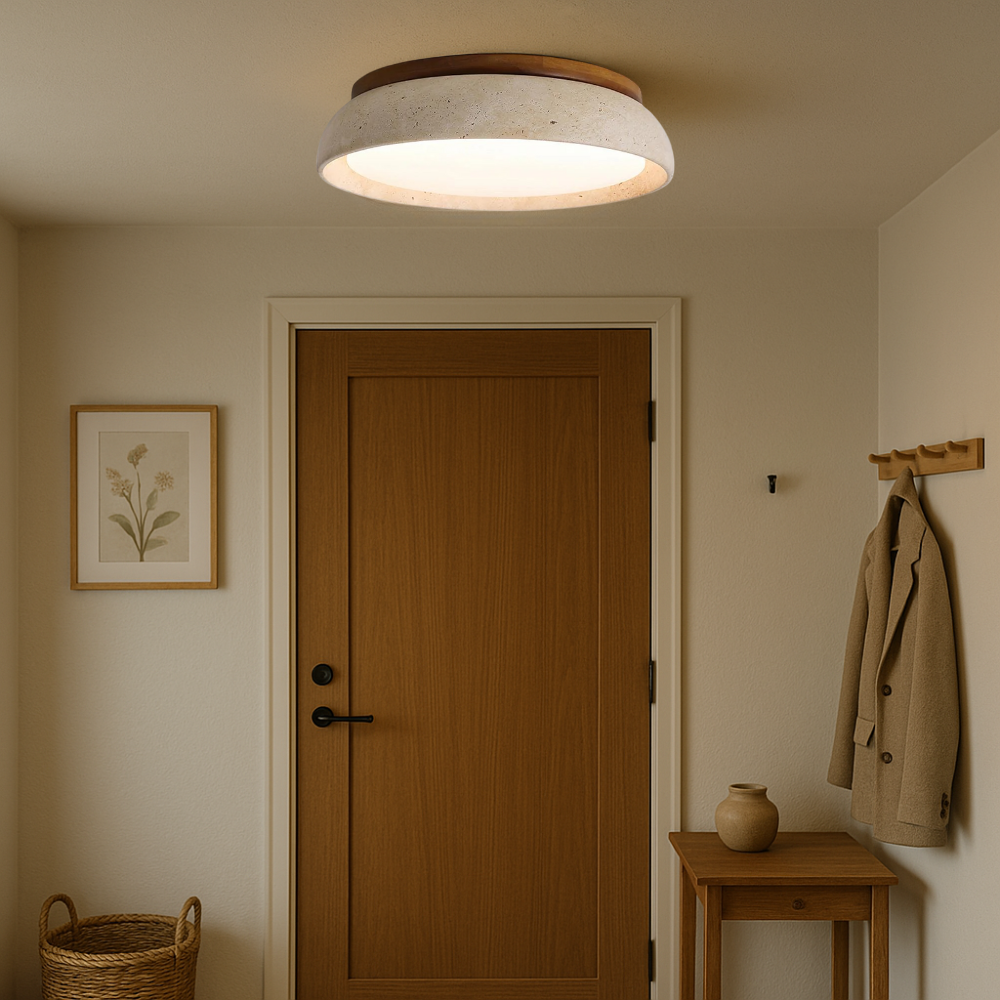 Piedra loftslampe i travertin
