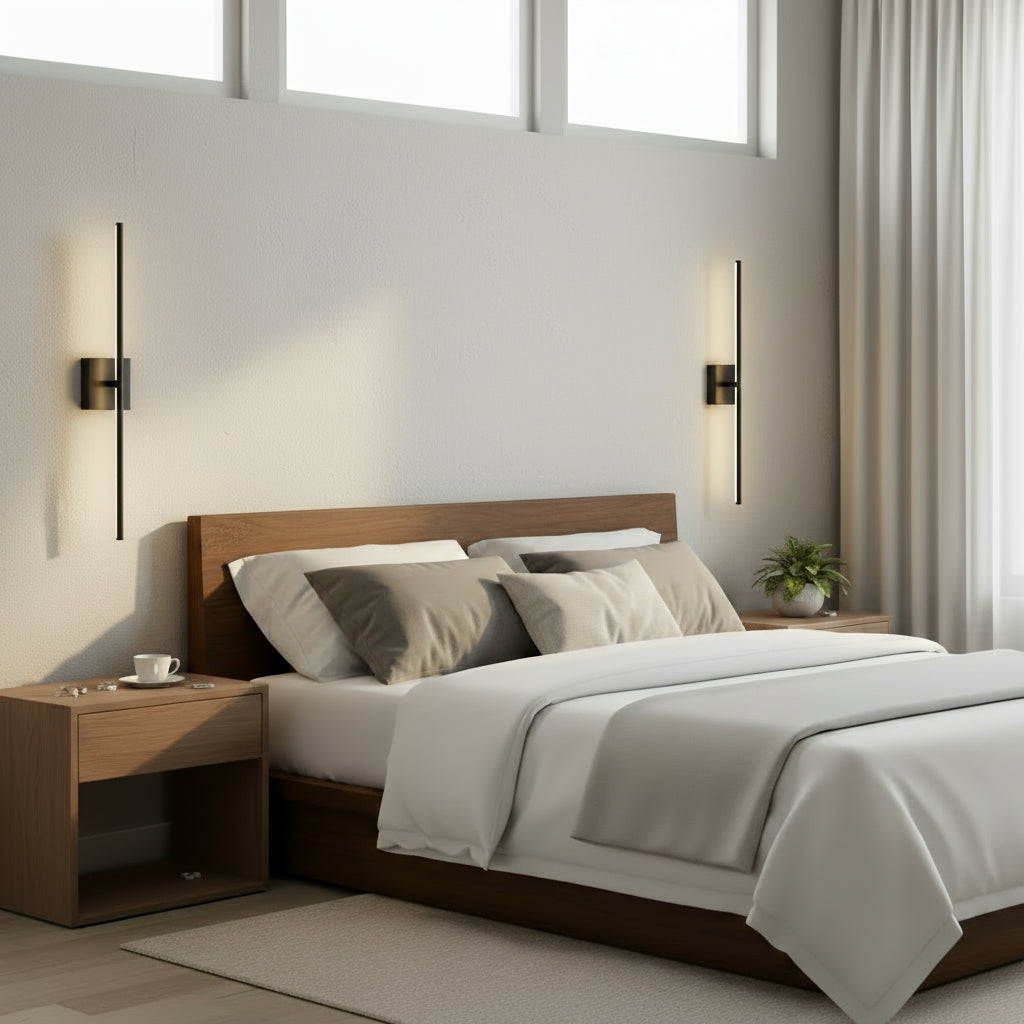 1+1 gratis genopladelig lineær væglampe