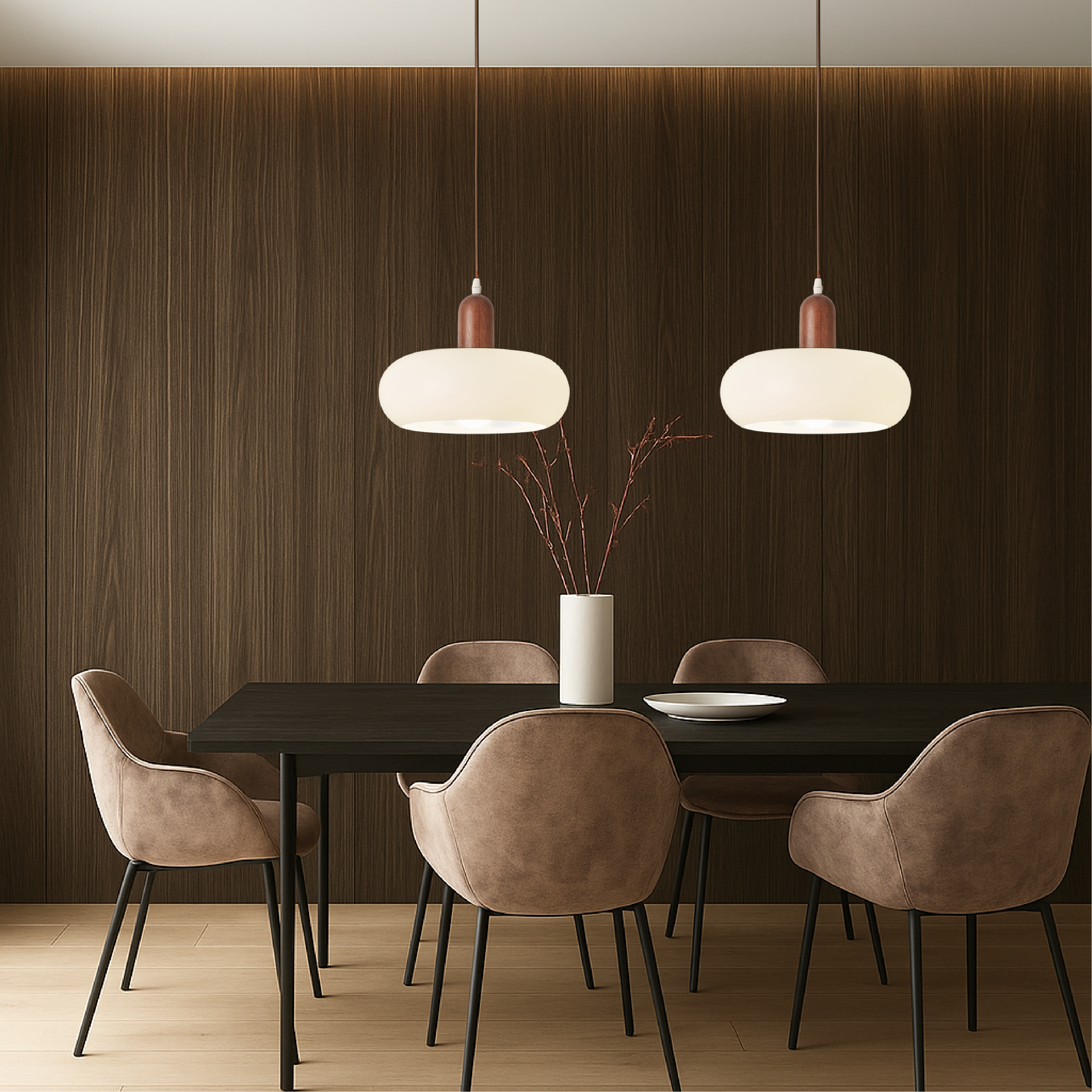 Nordisk cremefarvet pendel