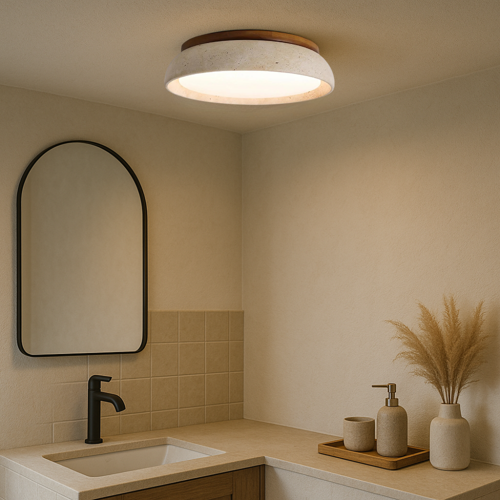 Piedra loftslampe i travertin