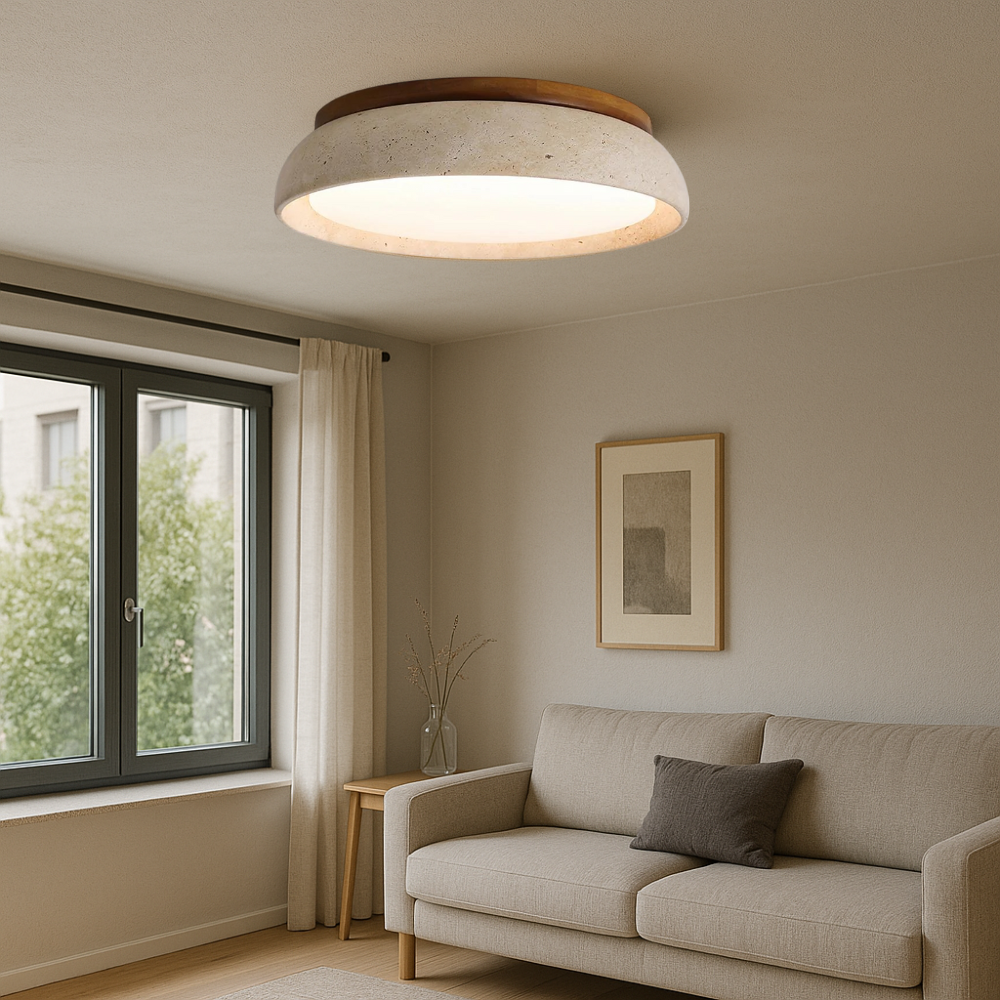 Piedra loftslampe i travertin