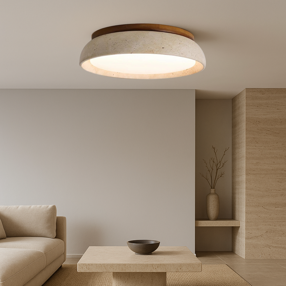 Piedra loftslampe i travertin
