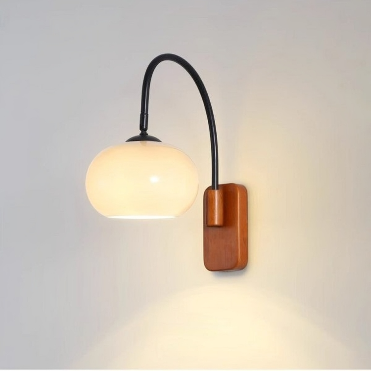 Bauhaus drejelig væglampe Khaki