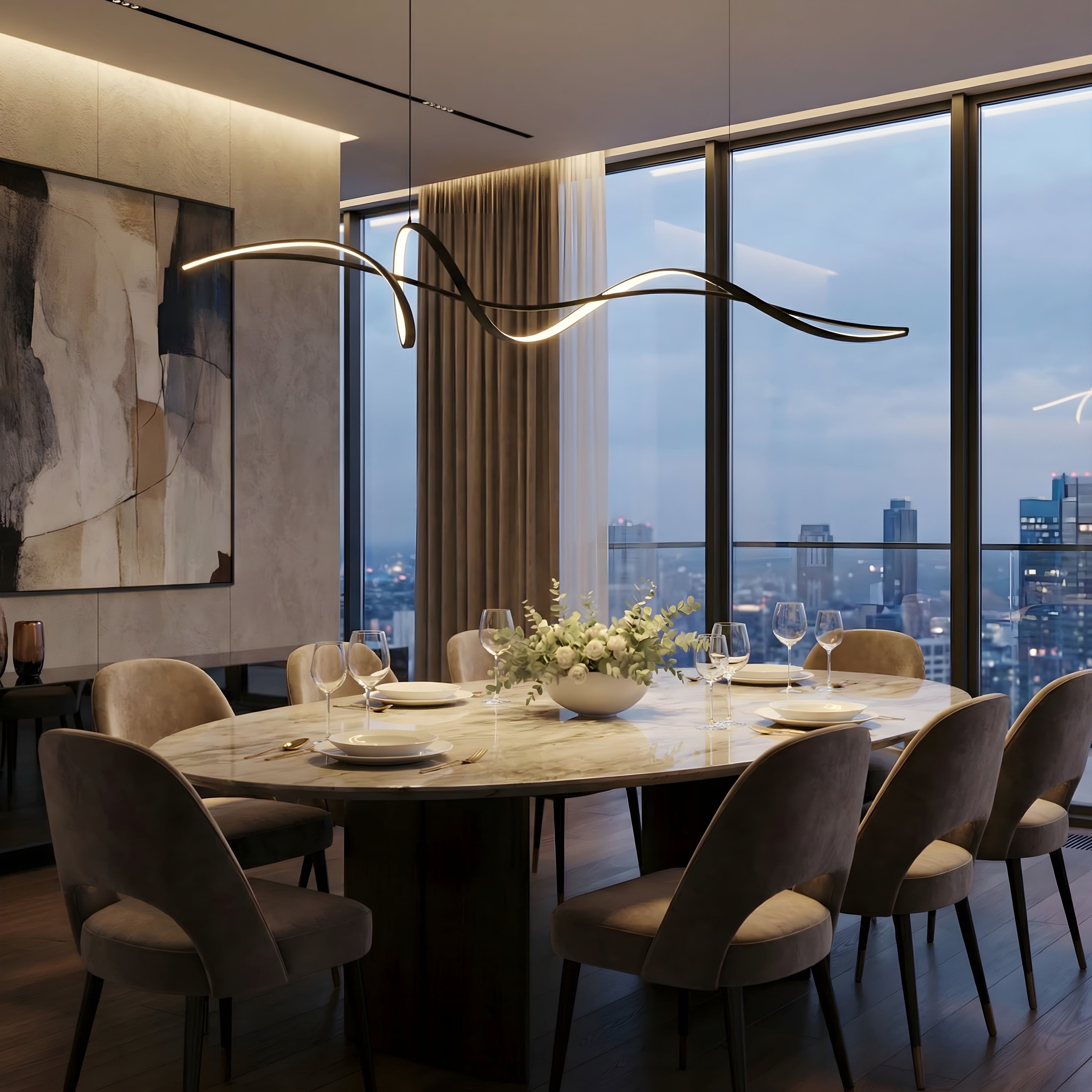 Kyra minimalistisk lysekrone