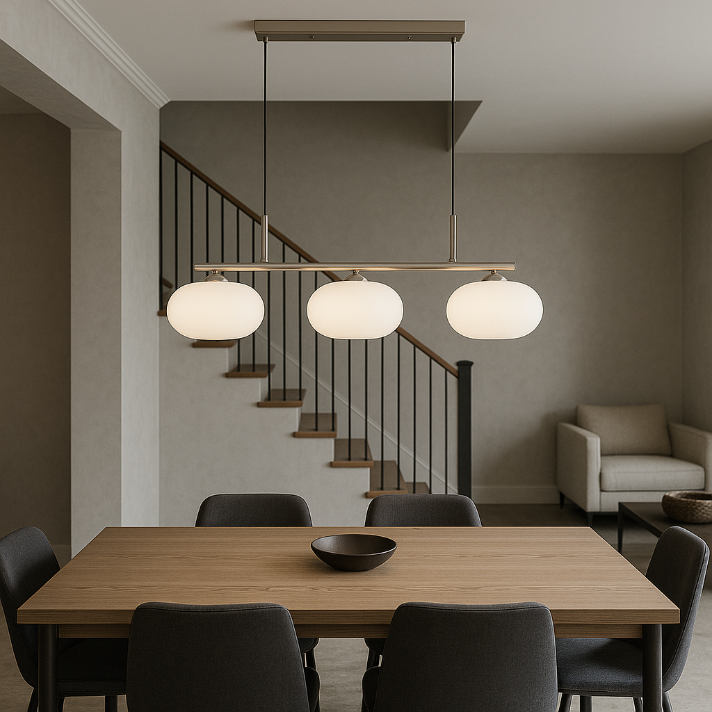 Bauhaus-pendel med 3 hoveder