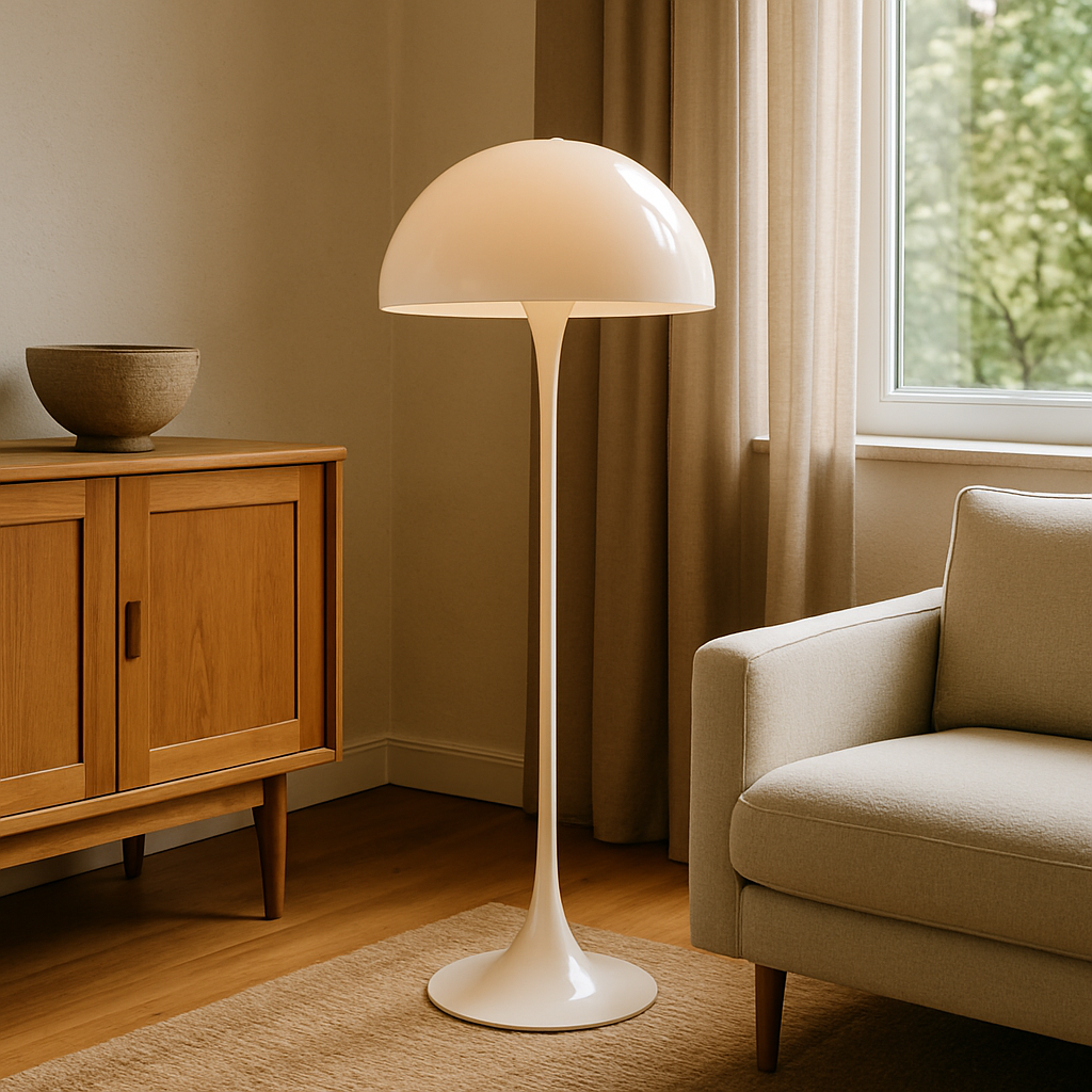 Champignon-gulvlampe