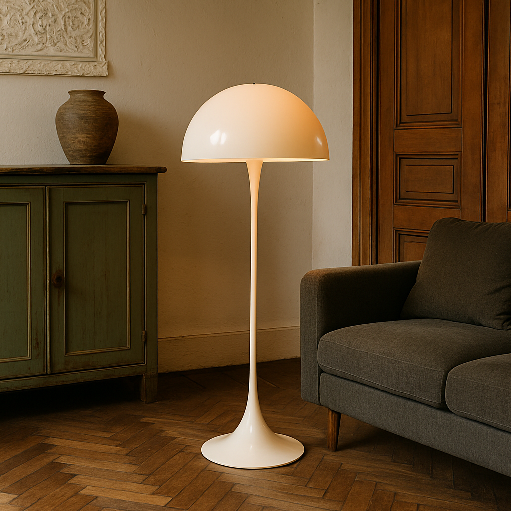 Champignon-gulvlampe