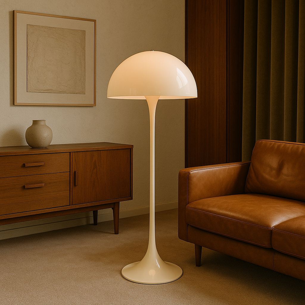 Champignon-gulvlampe