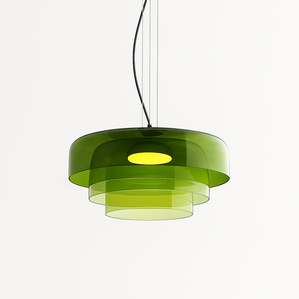 Pendellampe i glas