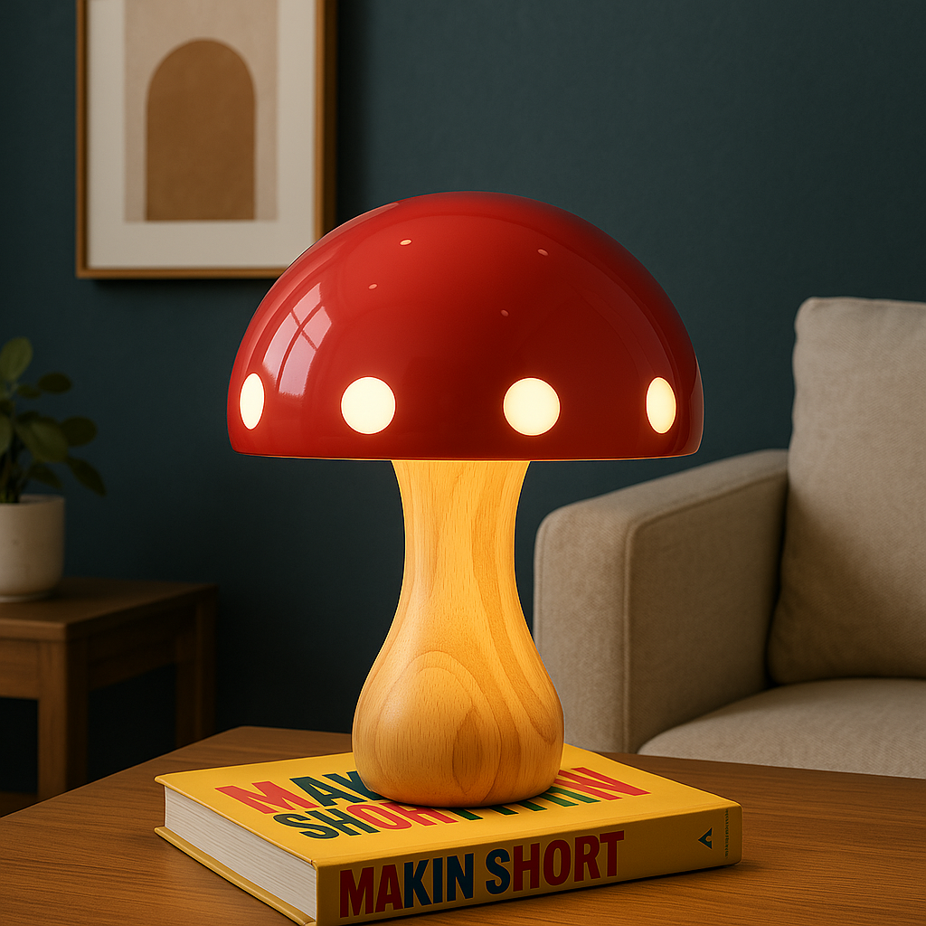 Champignon-bordlampe