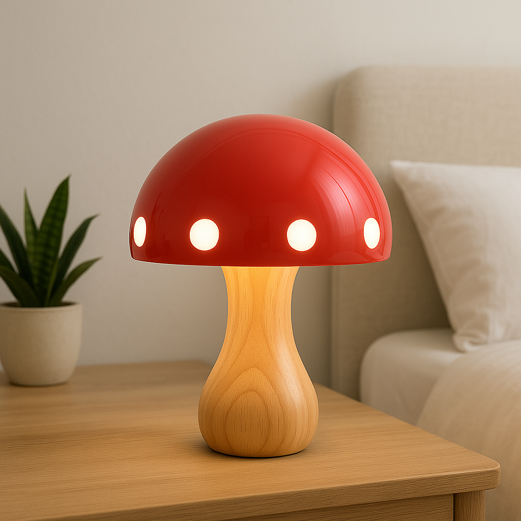 Champignon-bordlampe