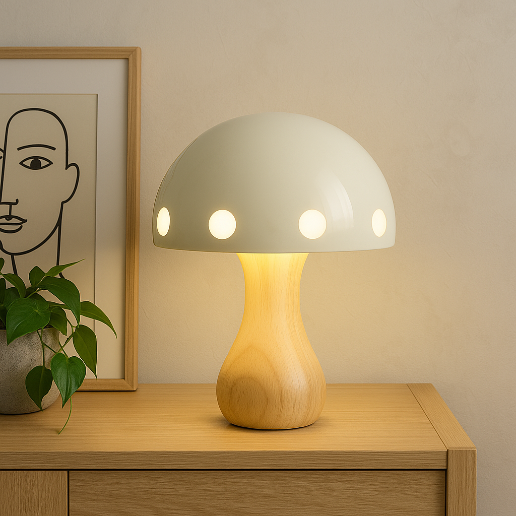Champignon-bordlampe