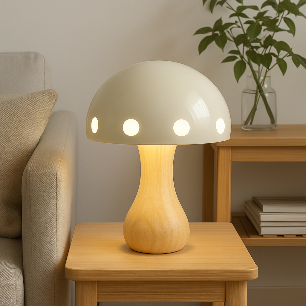 Champignon-bordlampe
