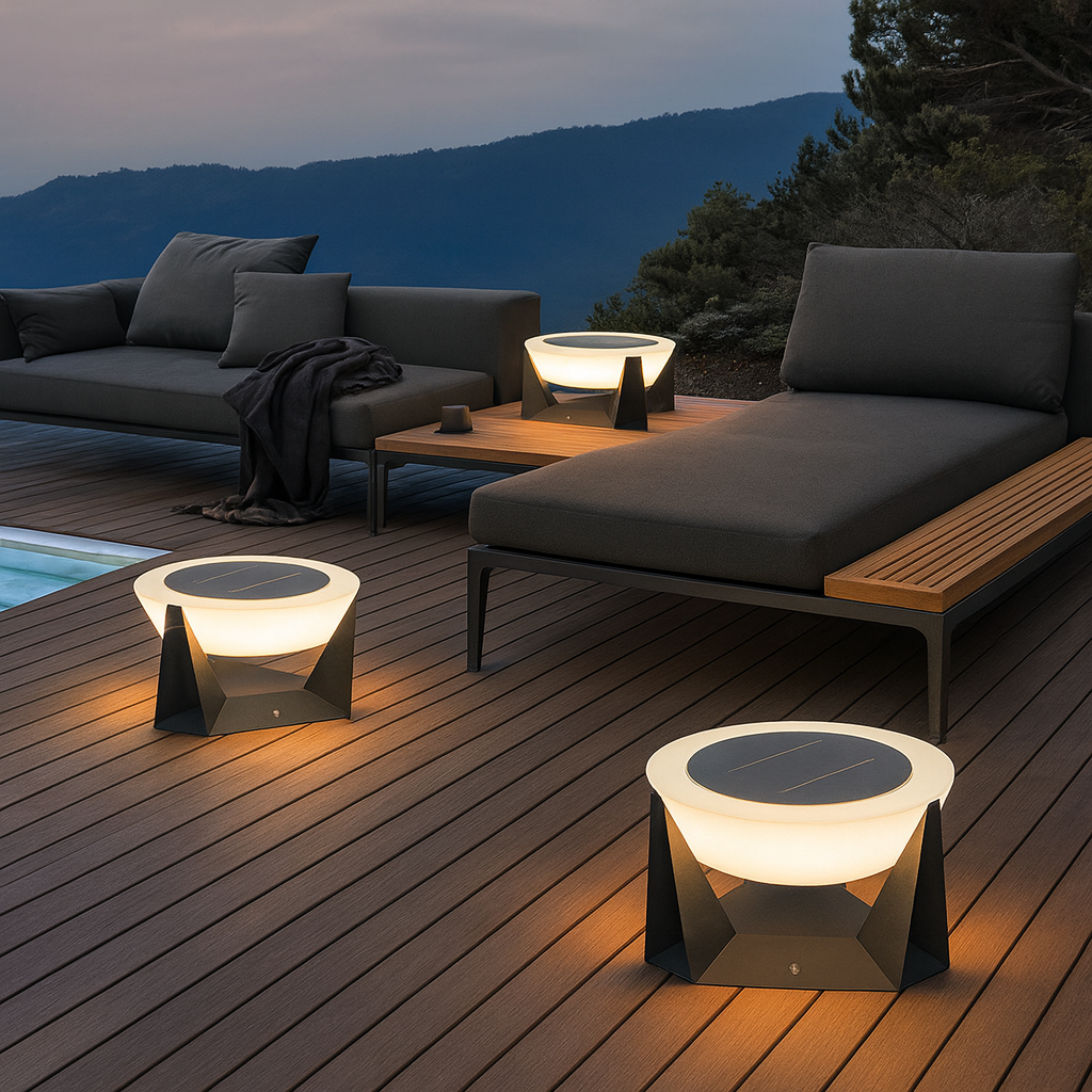 Solar landingslys til terrasse