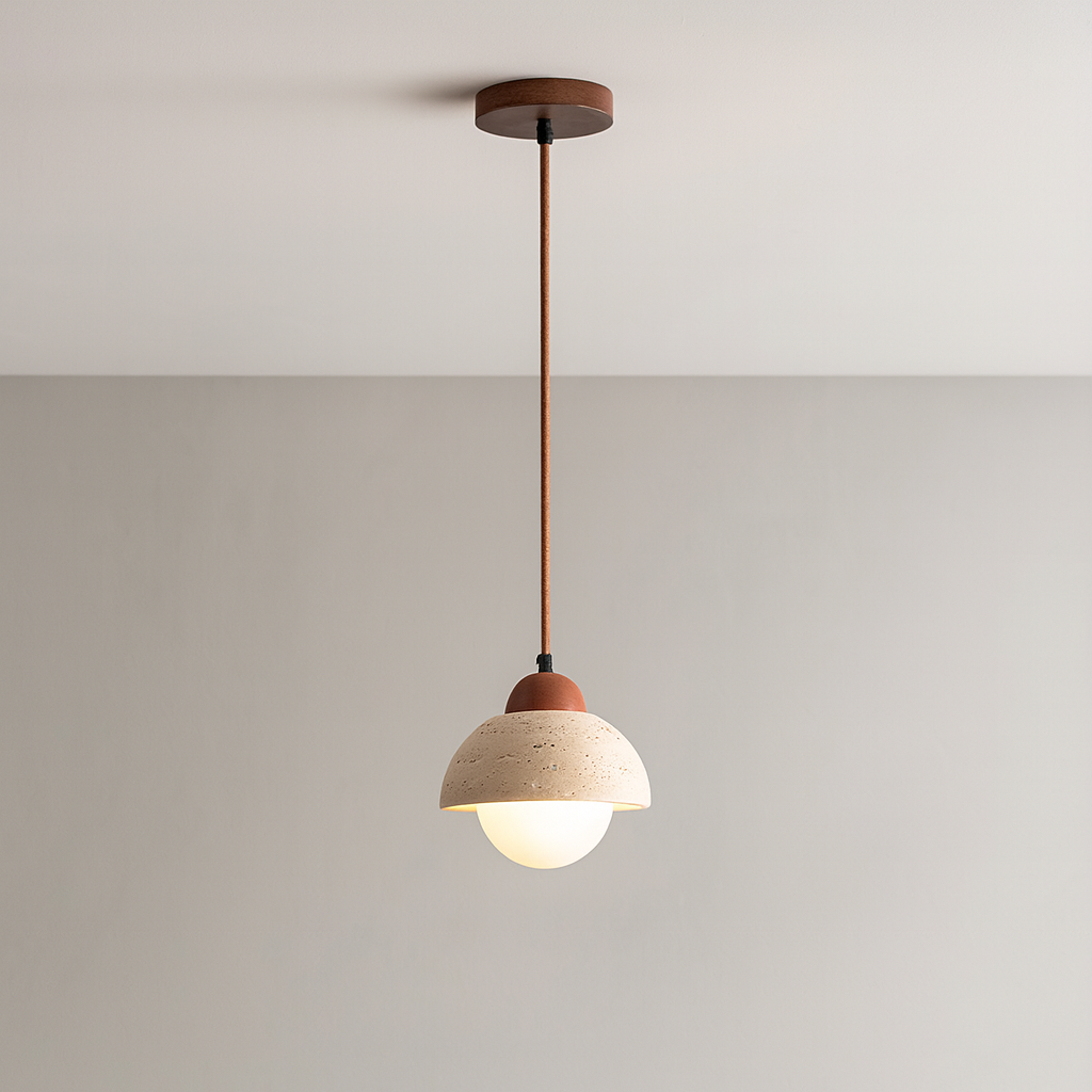 Mushroom Stone Pendel Lampe