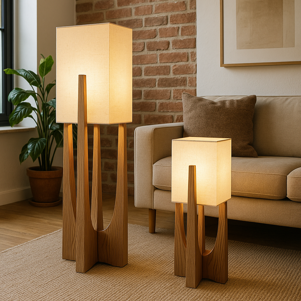 Wabi Sabi-gulvlampe i japansk stil