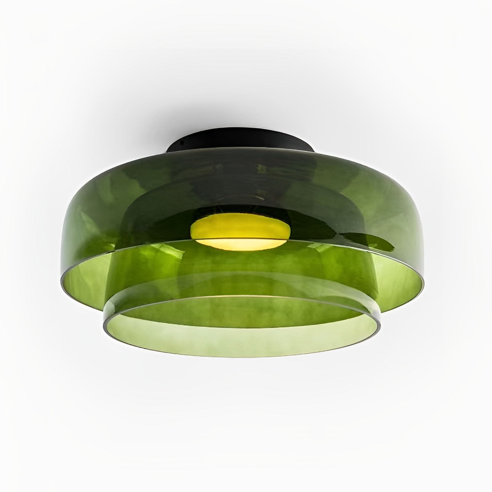 Nordisk Bauhaus-pendel med lagdelt glas