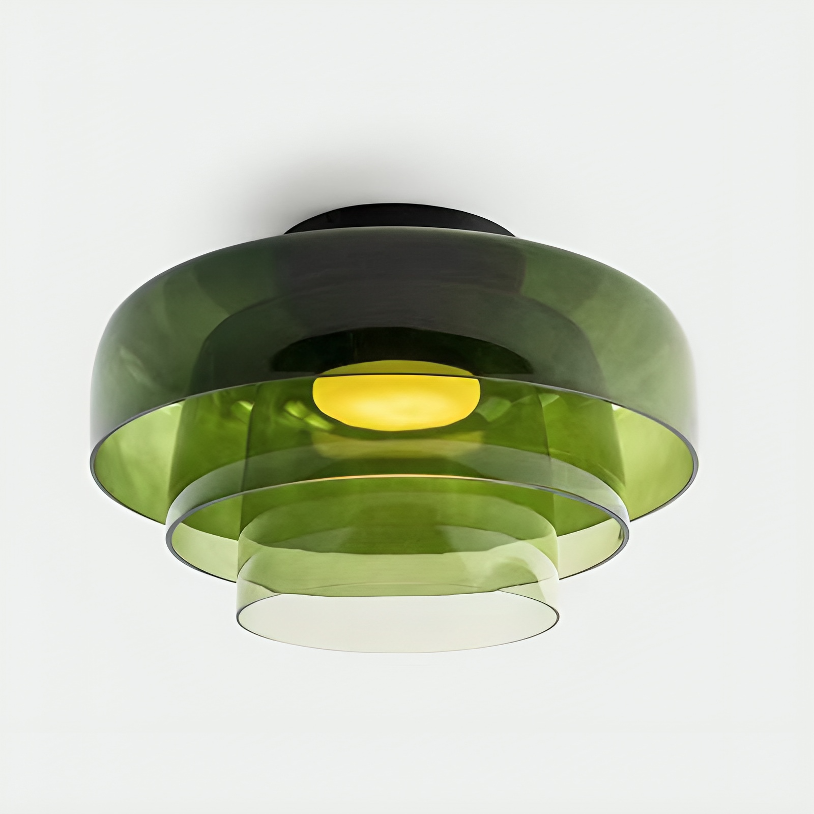 Nordisk Bauhaus-pendel med lagdelt glas