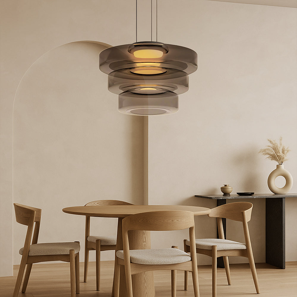 Dansk Bauhaus-pendel i glas