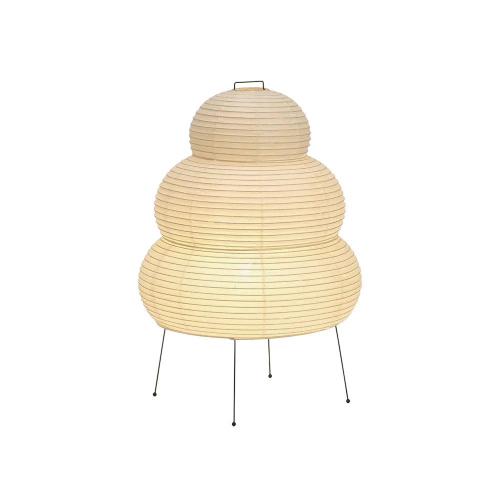Bordlampe af rispapir