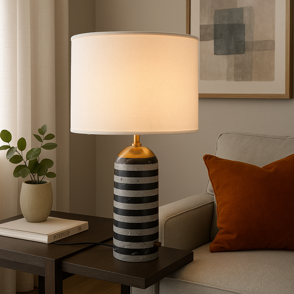 Rexo bordlampe i marmor