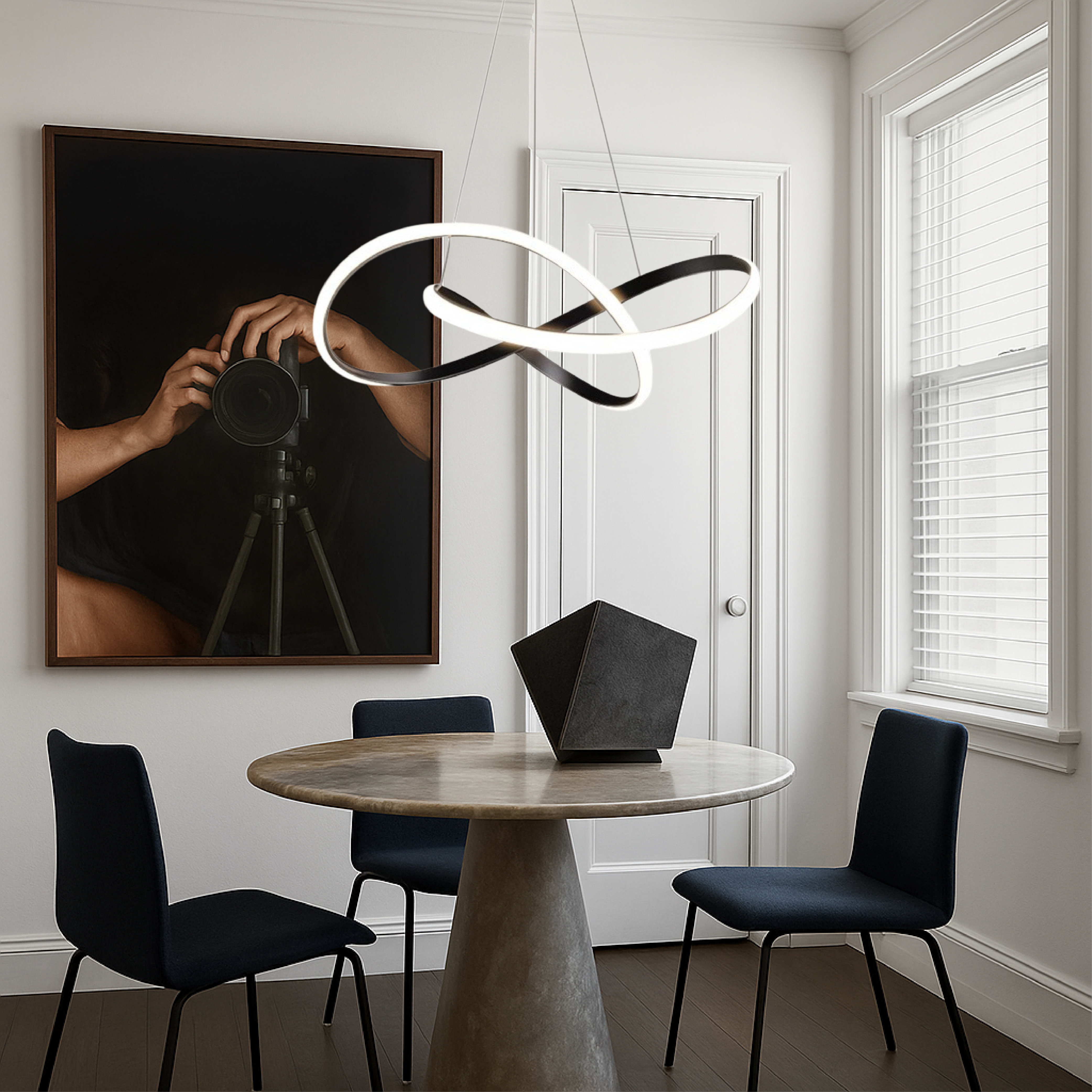 Moderne pendellampe til spisestuen