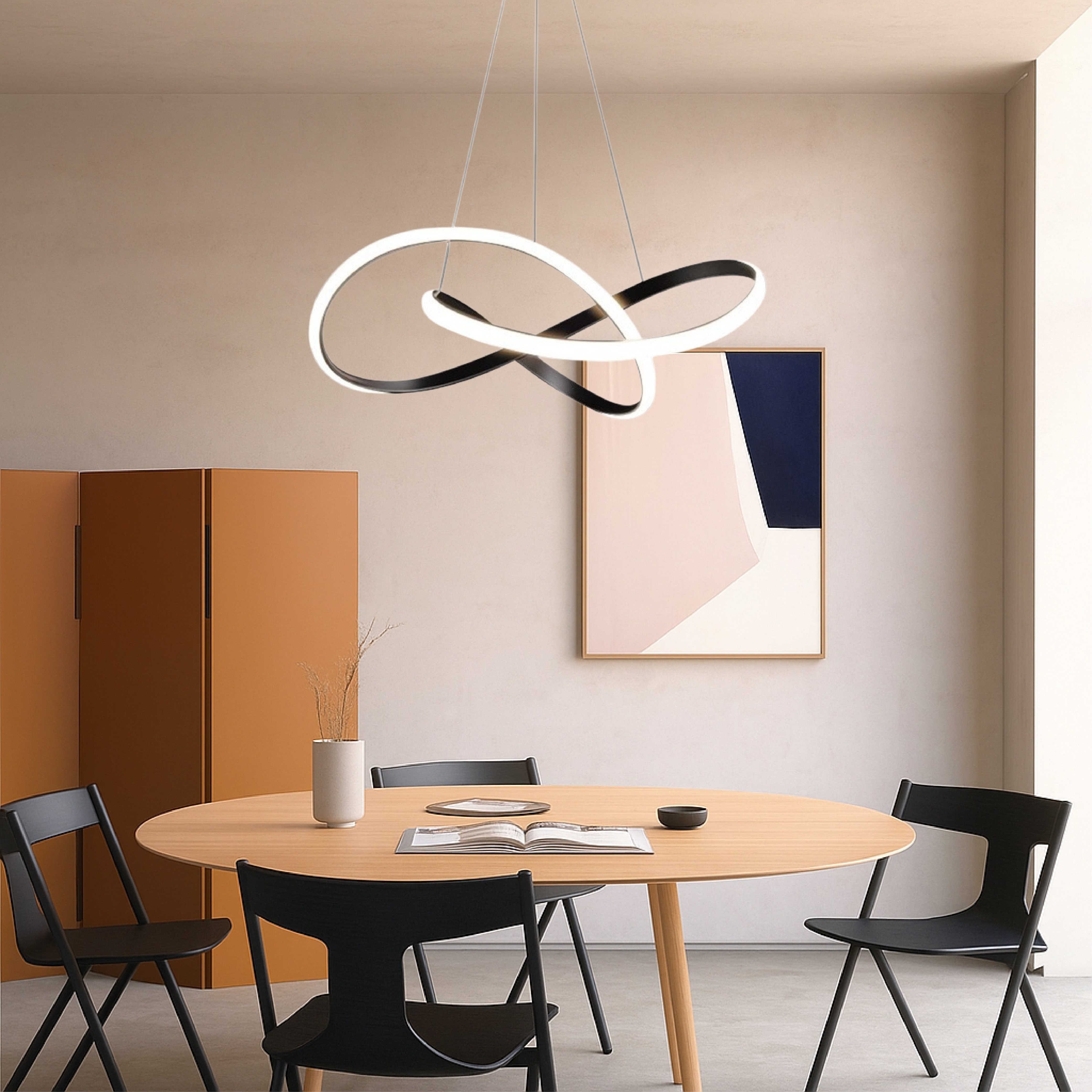 Moderne pendellampe til spisestuen