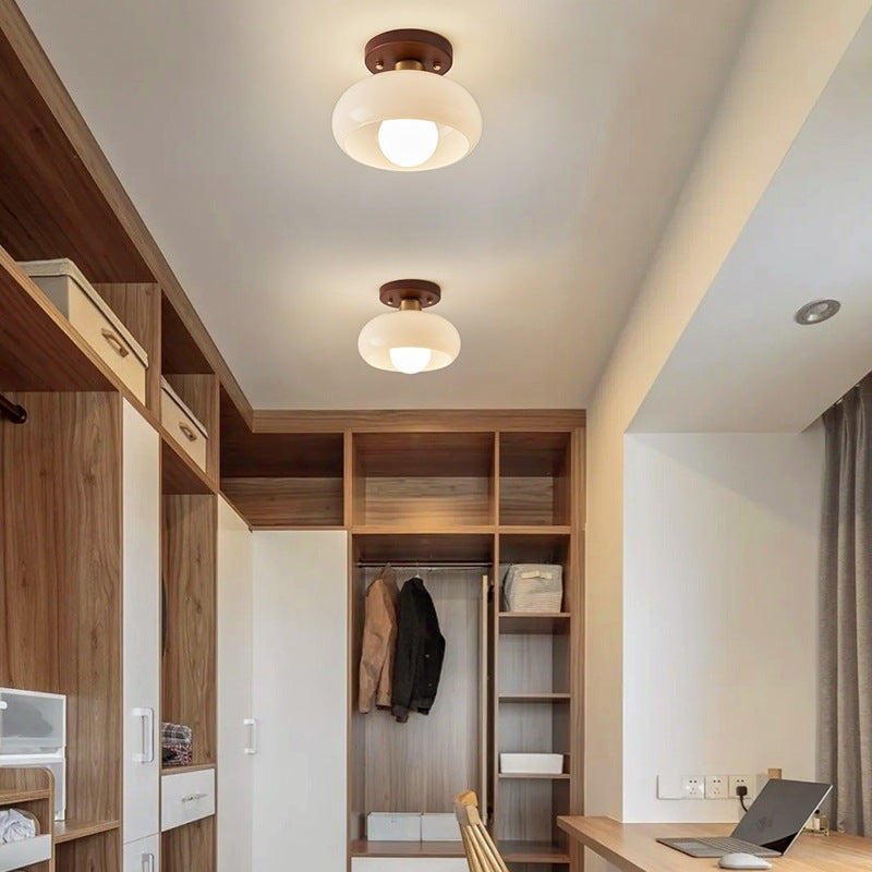 Fransk Bauhaus-loftslampe i creme