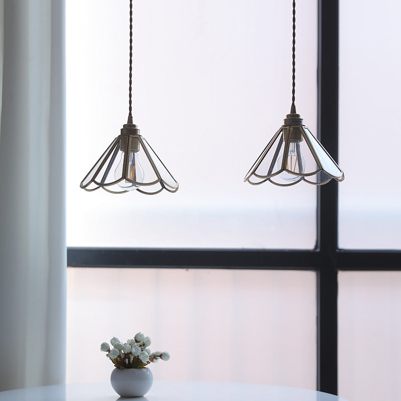 Vintage pendel i glas