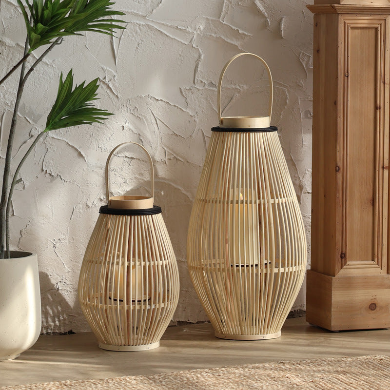 Gulvlampe med lysestage