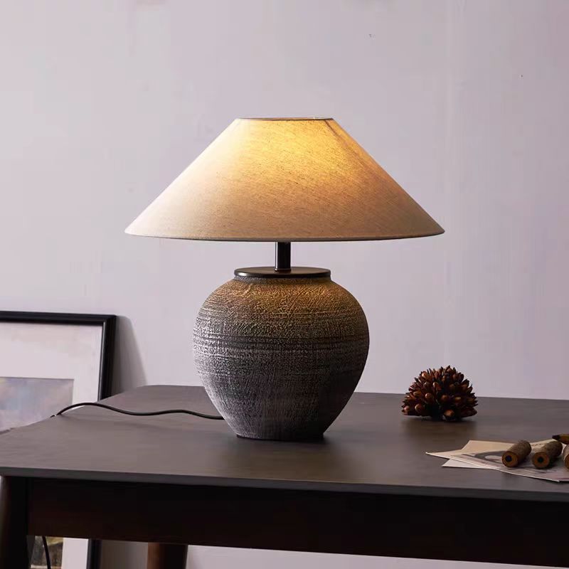 Keramisk bordlampe