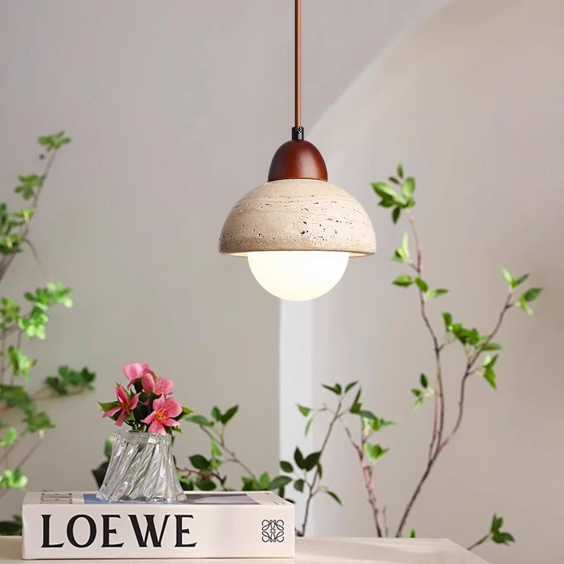 Mushroom Stone Pendel Lampe