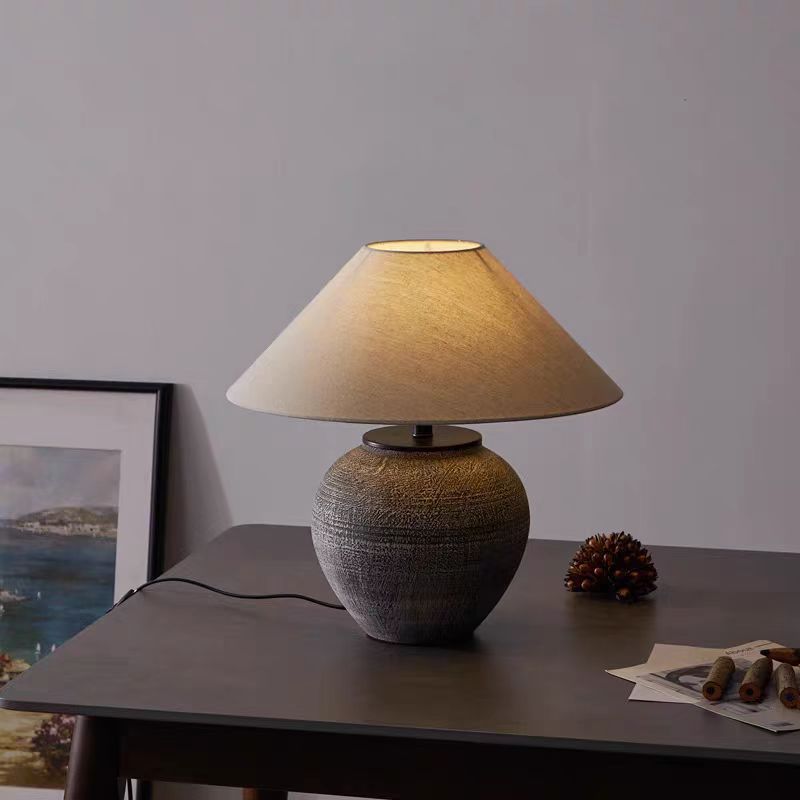 Keramisk bordlampe