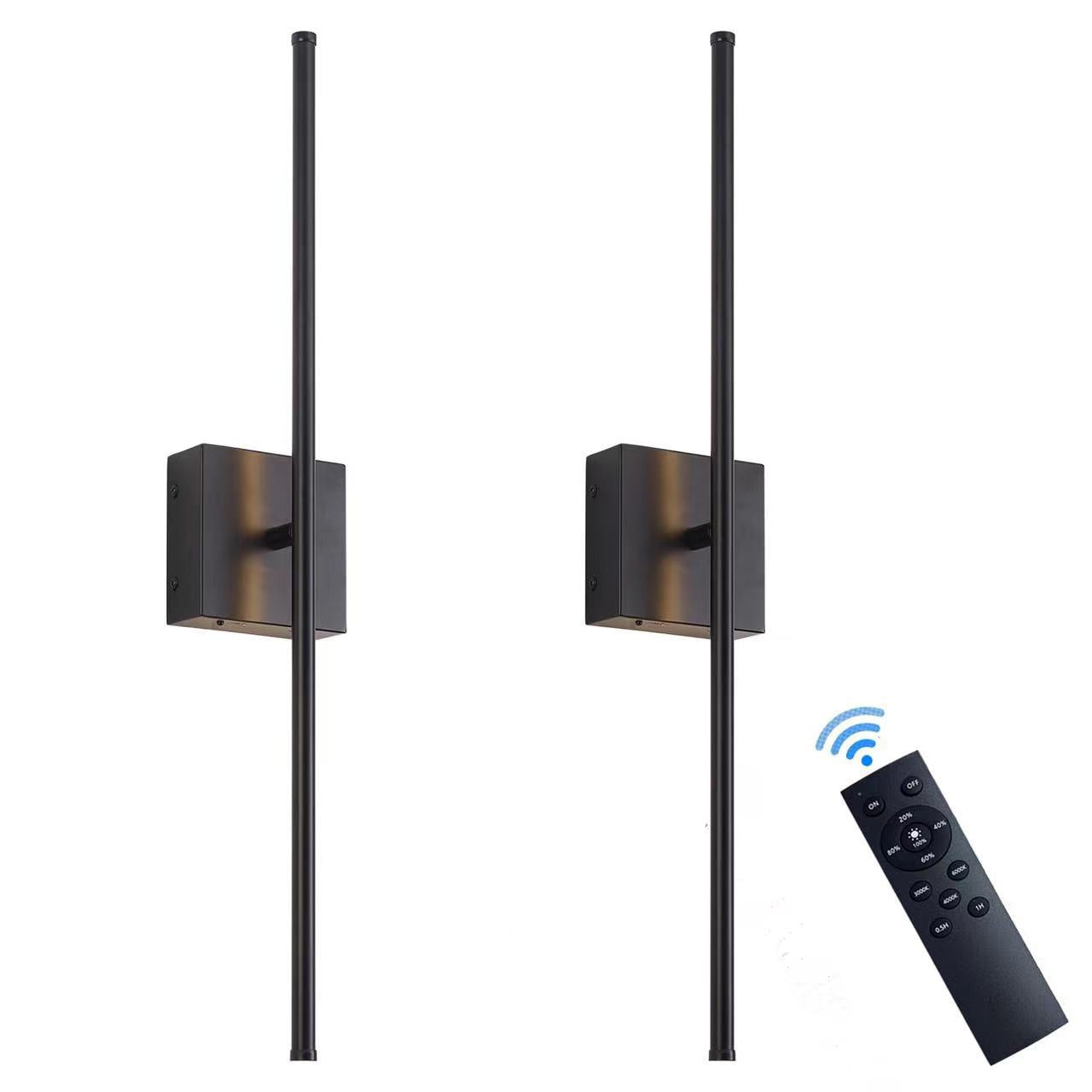 1+1 gratis genopladelig lineær væglampe