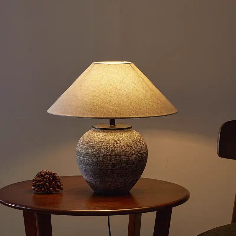 Keramisk bordlampe