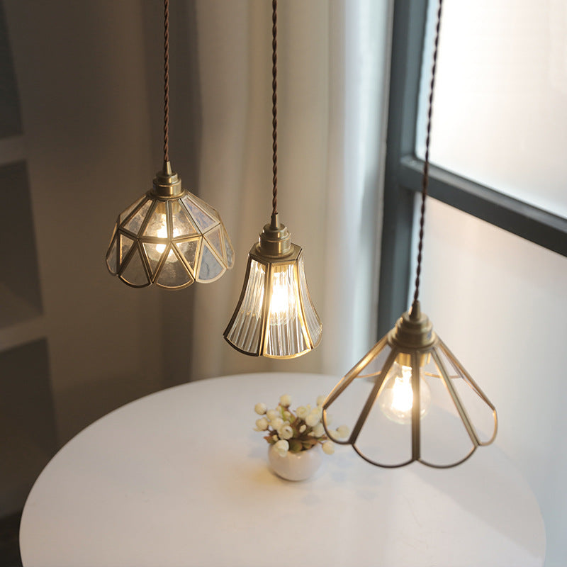 Vintage pendel i glas