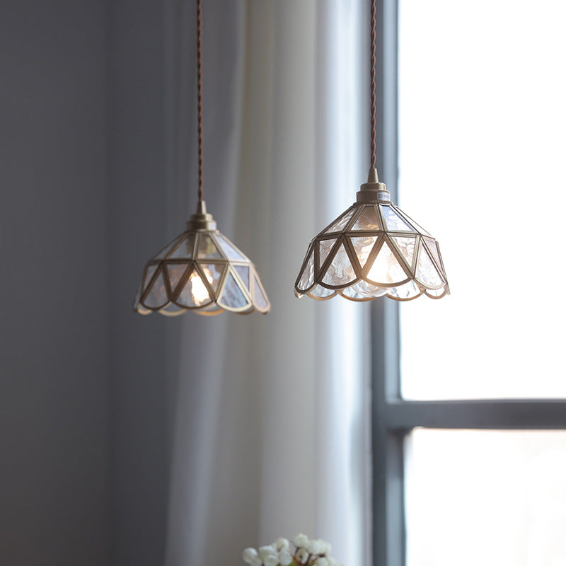 Vintage pendel i glas