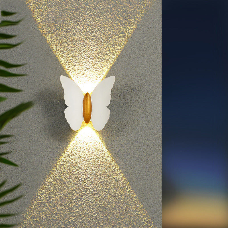 Butterfly udendørs væglampe