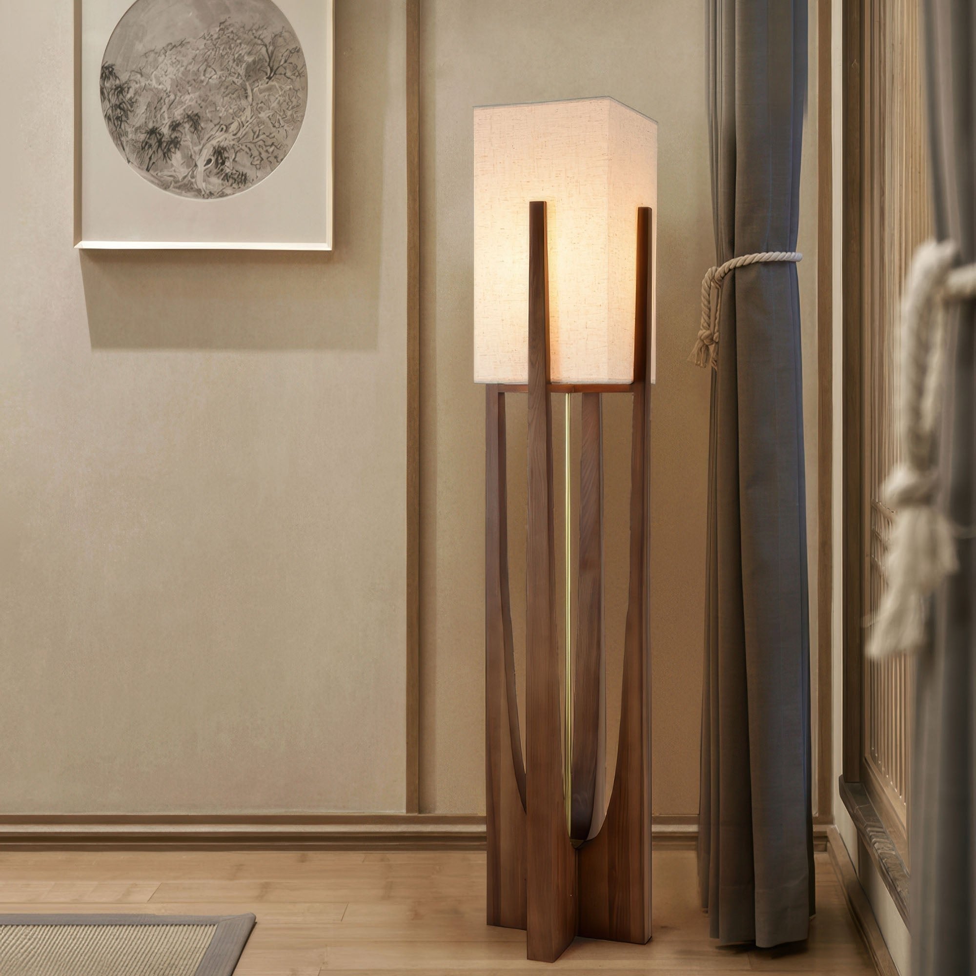 Wabi Sabi-gulvlampe i japansk stil